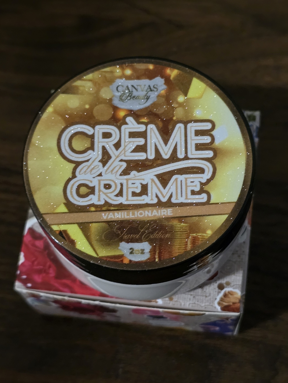 NEW Canvas Beauty Crème de la Crème Vanillionaire Body Cream 2 oz Lmtd Edition